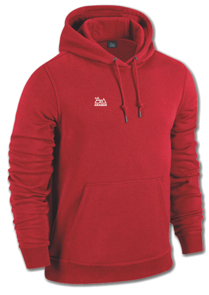 Sudadera Capucha Roja Aramar 